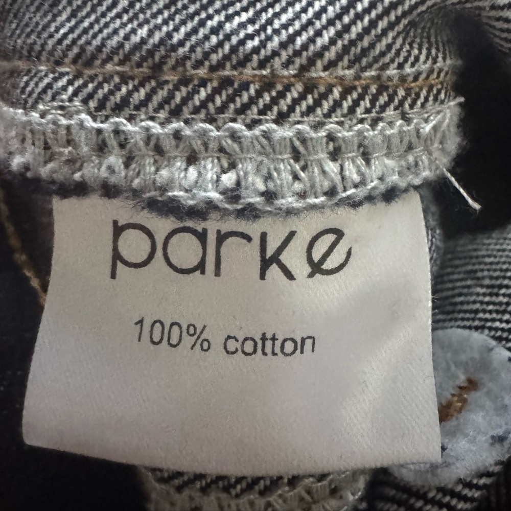 NWOT Parke Horseshoe Jeans 32 dark indigo - Picture 6 of 6